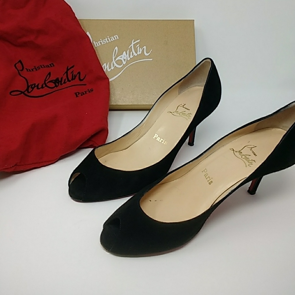 Christian Louboutin Materna Black Suede w/box